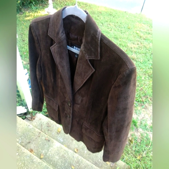 B. Moss Clothing Co. Suede Leather Blazer - Picture 1 of 9